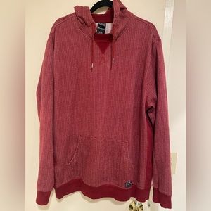 Nike premium pullover sweatshirt w/ small side zippered pocket. 2XL. Burgundy